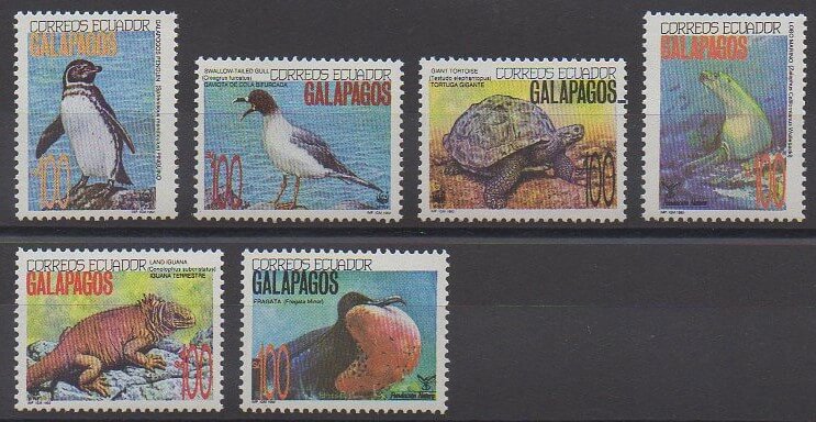 Timbres émis par l'Equateur en 1992