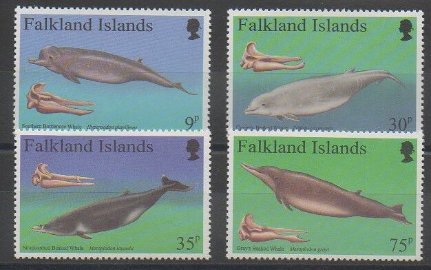 Timbres de collection des Falkland de 1996 sur des poissons