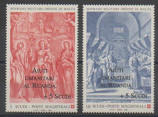 Timbres de l'ordre de Malte de 1994