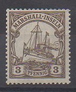 Timbres des îles Marshall de 1900 - Série Yatch impérial