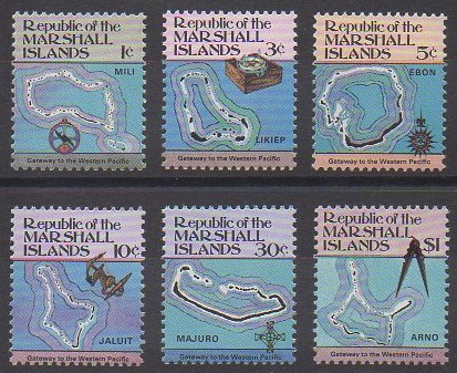 Série de timbres des îles Marshall de 1984