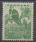 Premier timbre de Papouasie-Nouvelle-Guinée de 1952