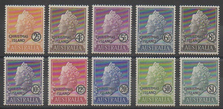 Timbres surchargés des îles Christmas