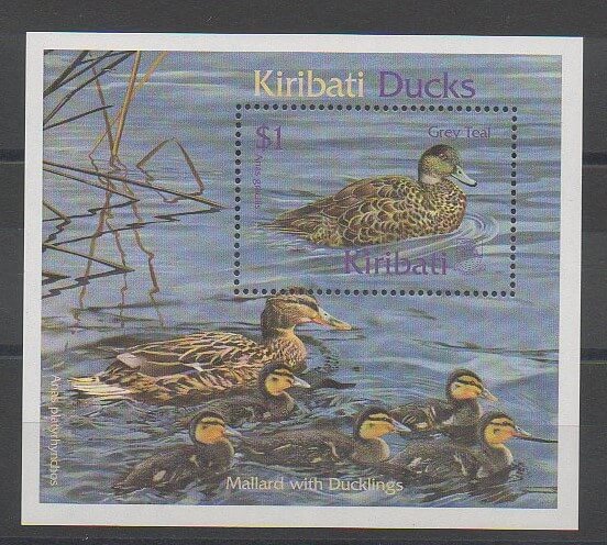 Timbres sur les oiseaux(palmipedes) de Kiribati de 1999