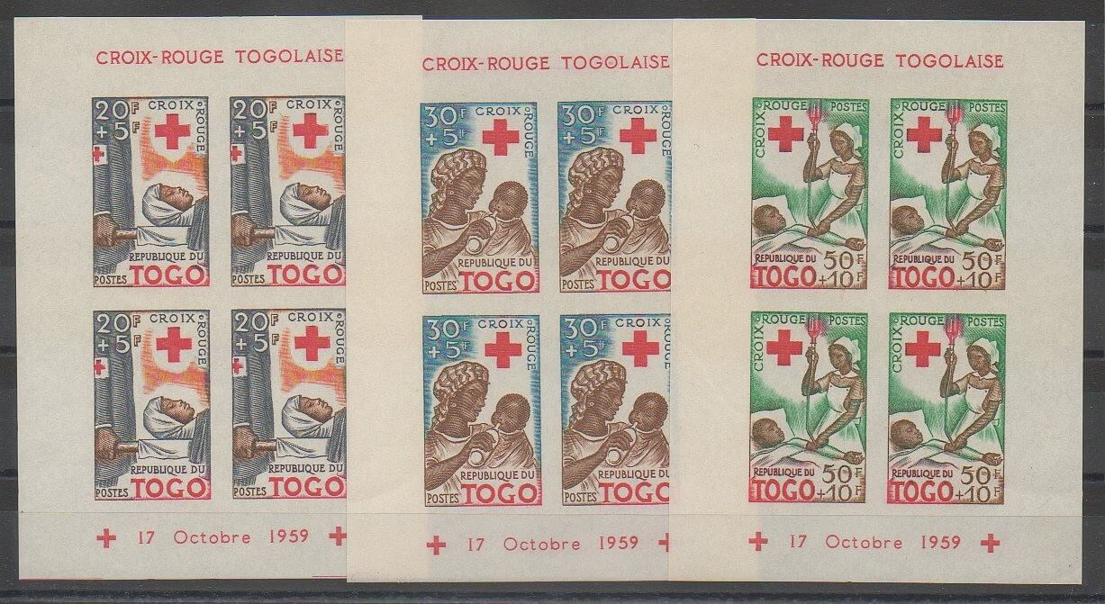 Blof-feuillet non dentelé du Togo de 1959