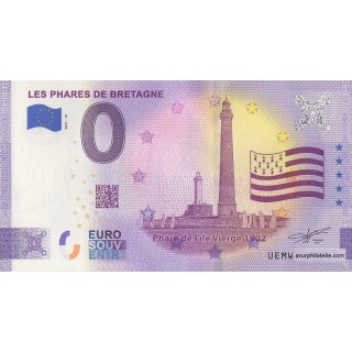 Billet souvenir touristique - 2021-10 - Les phares de Bretagne - Ïle Vierge - (Finistère)