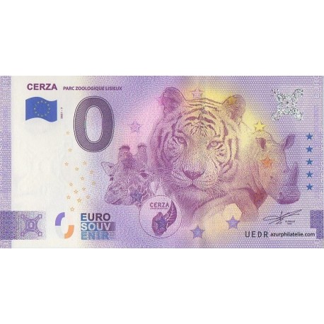 Euro banknote memory - 14 - Parc zoologique de Lisieux - 2021-7 - Anniversary