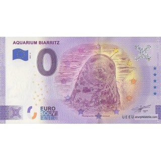 Euro banknote memory - 2021 - Aquarium Biarritz - (Pyrénées-Atlantiques)