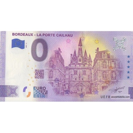 Euro banknote memory - 33 - Bordeaux - La porte Cailhau - 2021-3 - Anniversary