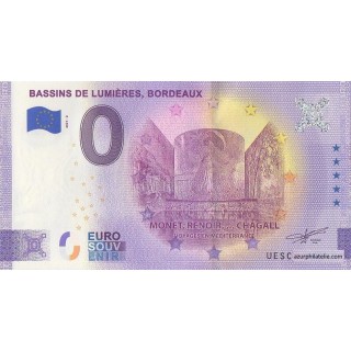 Billet souvenir touristique - 2021-2 - Bassins de Lumieres, Bordeaux - (Gironde)