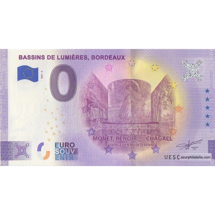 Euro banknote memory - 2021 - Bassins de Lumieres, Bordeaux - (Gironde)