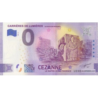 Billet souvenir touristique - 2021-6 - Carrières de Lumières - Cézanne - (Bouches-du-Rhône)