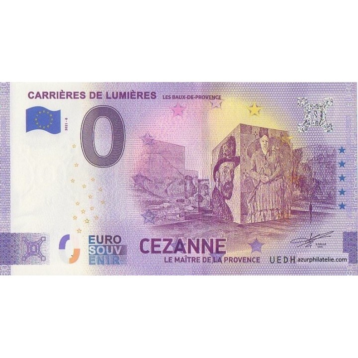Euro banknote memory - 2021 - Carrières de Lumières - Cézanne - (Bouches-du-Rhône)