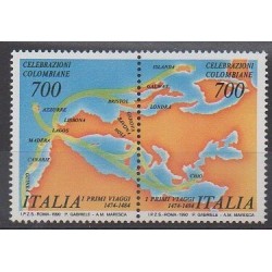 Italie - 1990 - No 1835/1836 - Christophe Colomb