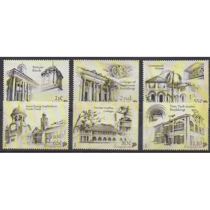 Acheter cette série de timbres de Singapour de l'année 2010 (No 1778/1783).