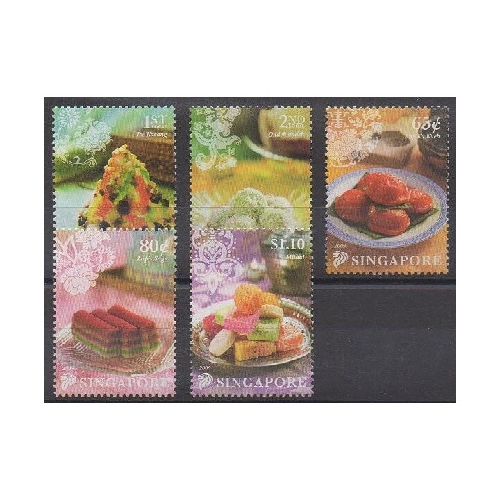 Acheter cette série de timbres de Singapour de l'année 2009 (No 1709/1713).