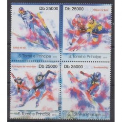 Saint-Thomas et Prince - 2013 - No 3956/3959 - Jeux olympiques d'hiver