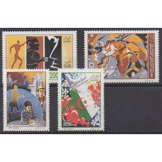 Acheter cette série de timbres d'Algérie de l'année 2009 (No 1538/1541).