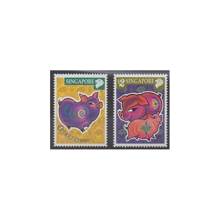 Acheter cette série de timbres de Singapour de l'année 2007 (No 1480/1481).