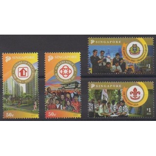 Acheter cette série de timbres de Singapour de l'année 2010 (No 1740/1743).