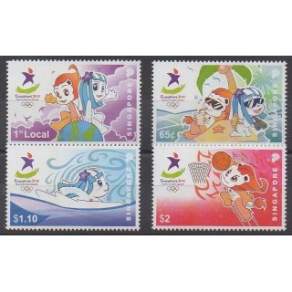Buy this set of stamps of Singapore of the year 2010 (Nb 1784/1787).