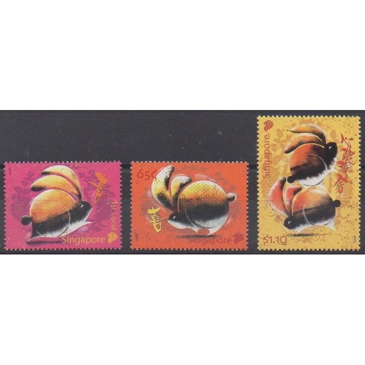 Acheter cette série de timbres de Singapour de l'année 2011 (No 1804/1806).
