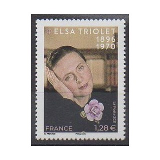 Acheter ce timbre de France de l'année 2021 (Elsa Triolet).