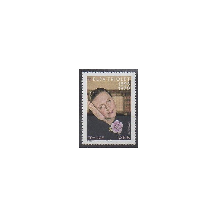 Buy this stamp of France of the year 2021 (Elsa Triolet).