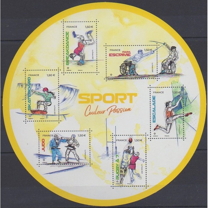 Buy this souvenir sheet  of France of the year 2021 (Nb BF Couleur Passion).