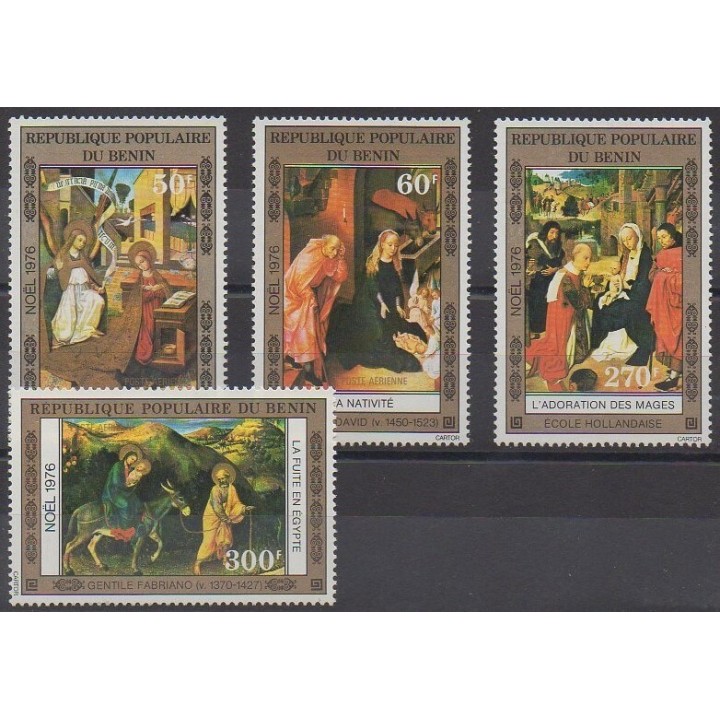 Buy these stamps of Benin of the year 1976 (Nb PA263/PA266).