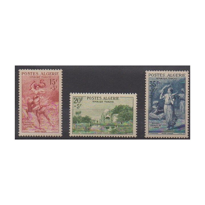 Buy this set of stamps  of the year 1957 (Nb 346/348).