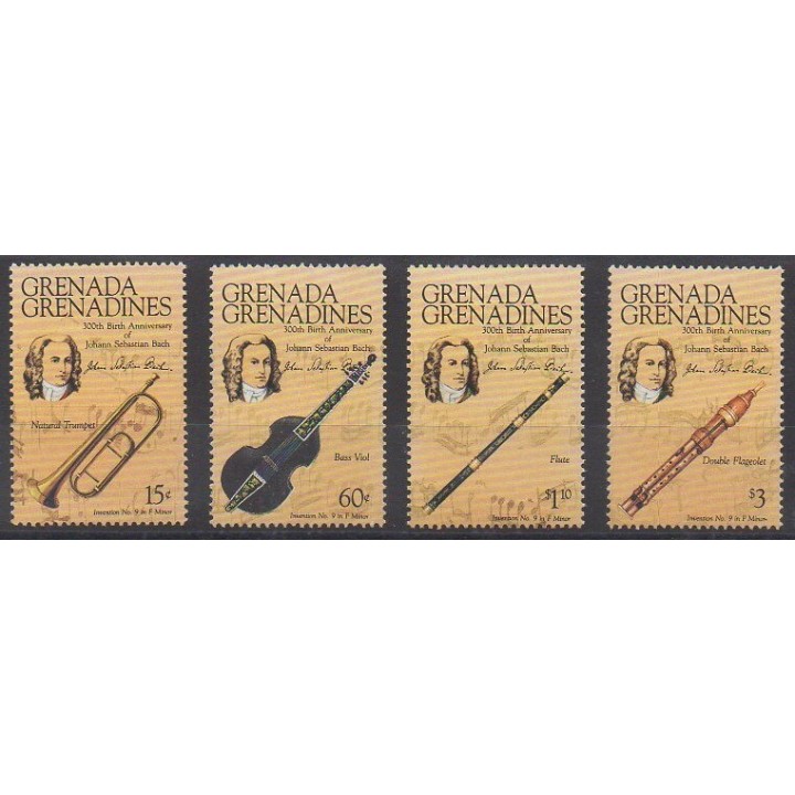 Acheter cette série de timbres de Grenadines de l'année 1985 (No 612/615).