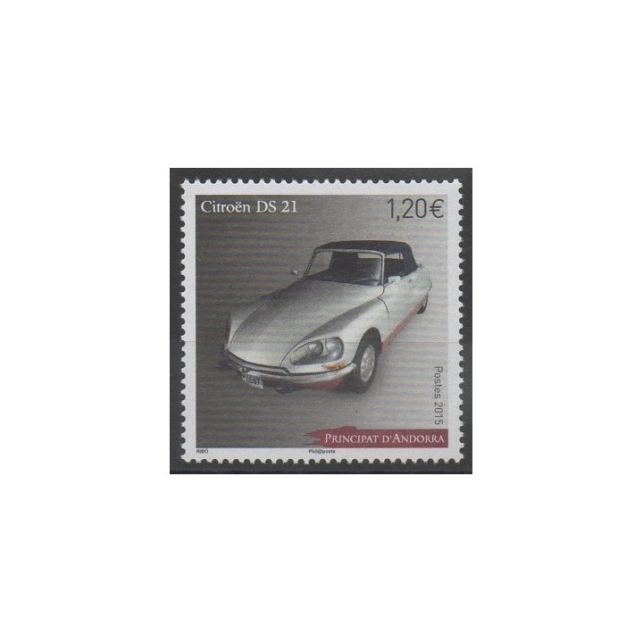 Stamps - cars - French Andorra - 2015- Nb 765