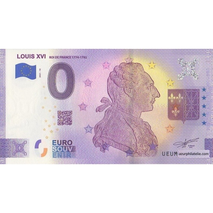 Euro banknote memory - 2021 - Louis XVI - (Puy-de-Dôme)