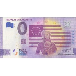 Euro banknote memory - 63 - Marquis de Lafayette - 2021-11 - Anniversary