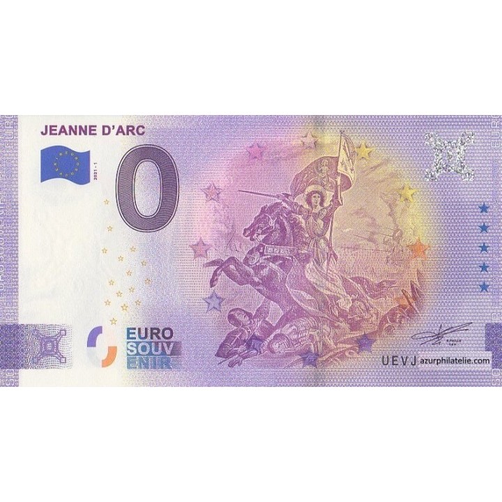 Billet souvenir touristique - 2021-1 - Jeanne d'Arc - (Puy-de-Dôme)