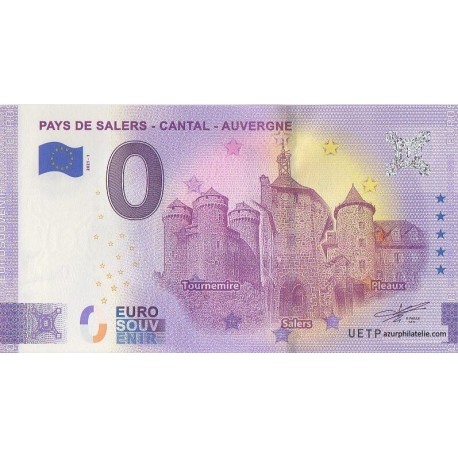 Euro banknote memory - 15 - Pays de Salers - Cantal - Auvergne - 2021-1
