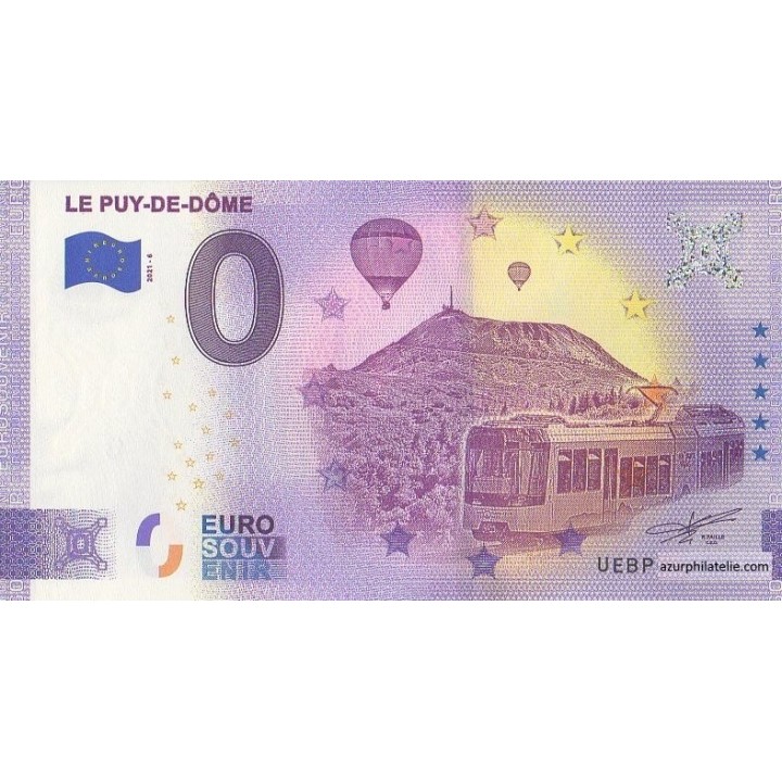 Billet souvenir touristique - 2021-6 - Le-Puy-de-Dôme - (Puy-de-Dôme)