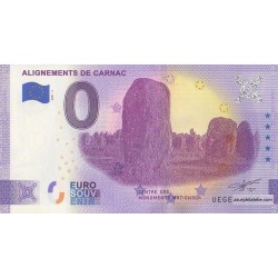 Euro banknote memory - 56 - Alignements de Carnac - 2021-2