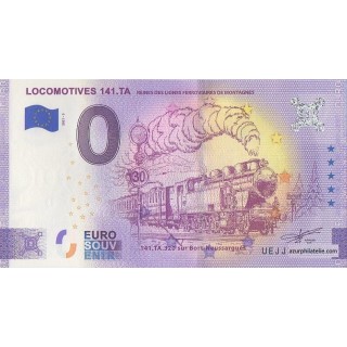 Billet souvenir touristique - 2021-5 - Locomotives 141.Ta - (Corrèze)