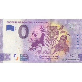 Billet souvenir touristique - 2021-1 - Zooparc de Beauval - (Loir-et-Cher)