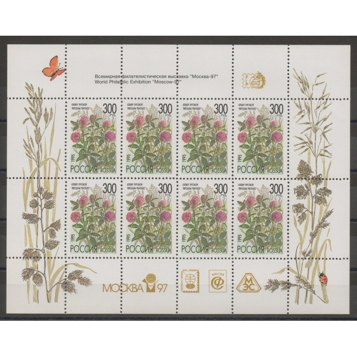 Timbres - fleurs  - Russie - 1995- No 6124