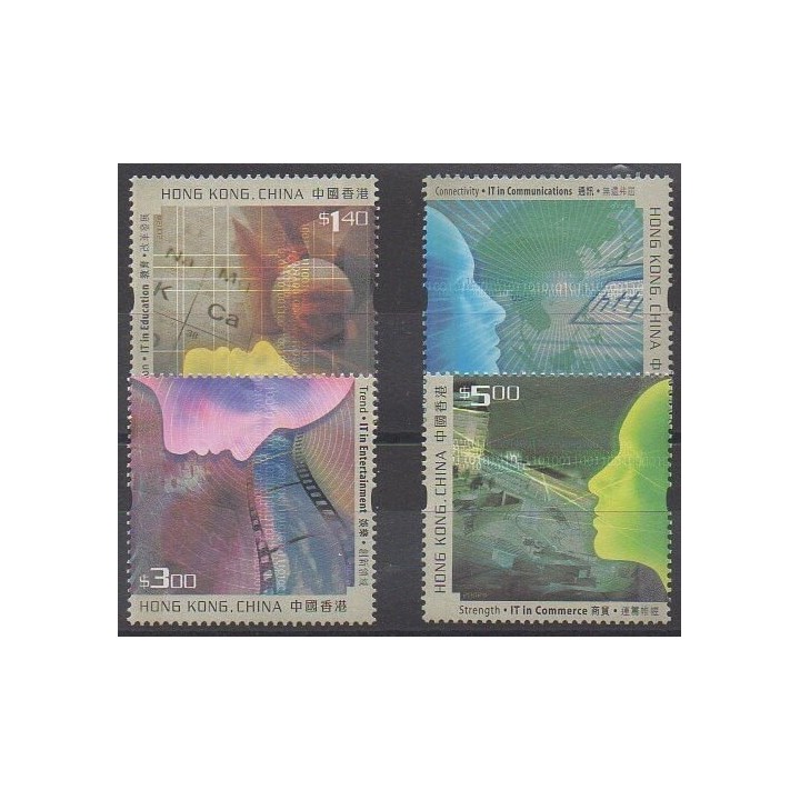 Buy this set of stamps of Hong Kong of the year 2002 (Nb 1005/1008).
