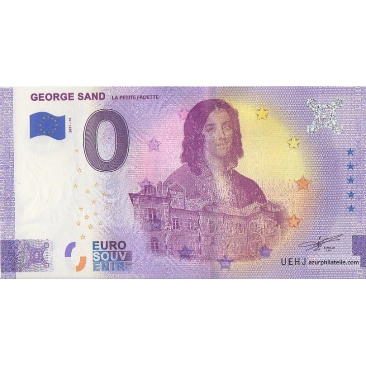 Euro banknote memory - 2021 - George Sand - (Indre-et-Loire )