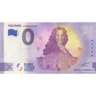 Billet souvenir touristique - 2021-11 - Voltaire - (Indre-et-Loire )