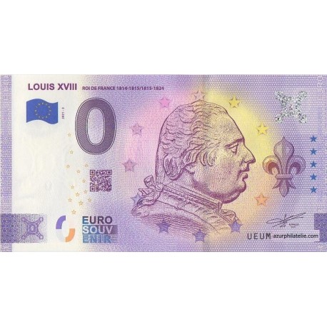 Euro banknote memory - 63 - Louis XVIII - 2021-3 - Anniversary