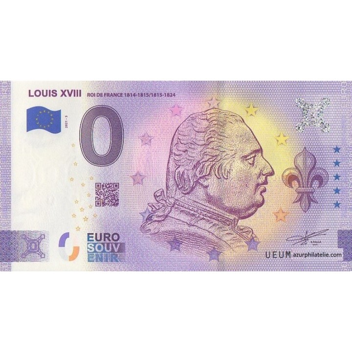 Euro banknote memory - 2021 - Louis XVIII - (Puy-de-Dôme)