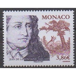 Monaco - 2021 - No 3288 - Littérature - Jean de la Fontaine