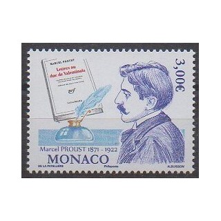 Acheter ce timbre de Monaco de l'année 2021 (Marcel Proust).