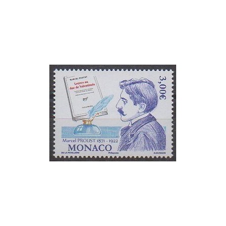 Monaco - 2021 - No 3287 - Littérature - Marcel Proust